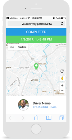 Driver Delivery App - nuVizz