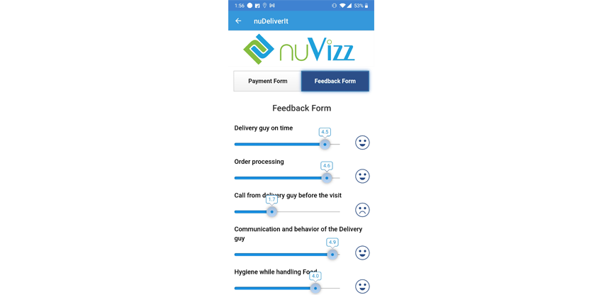 Customer Delivery Feedback - nuVizz